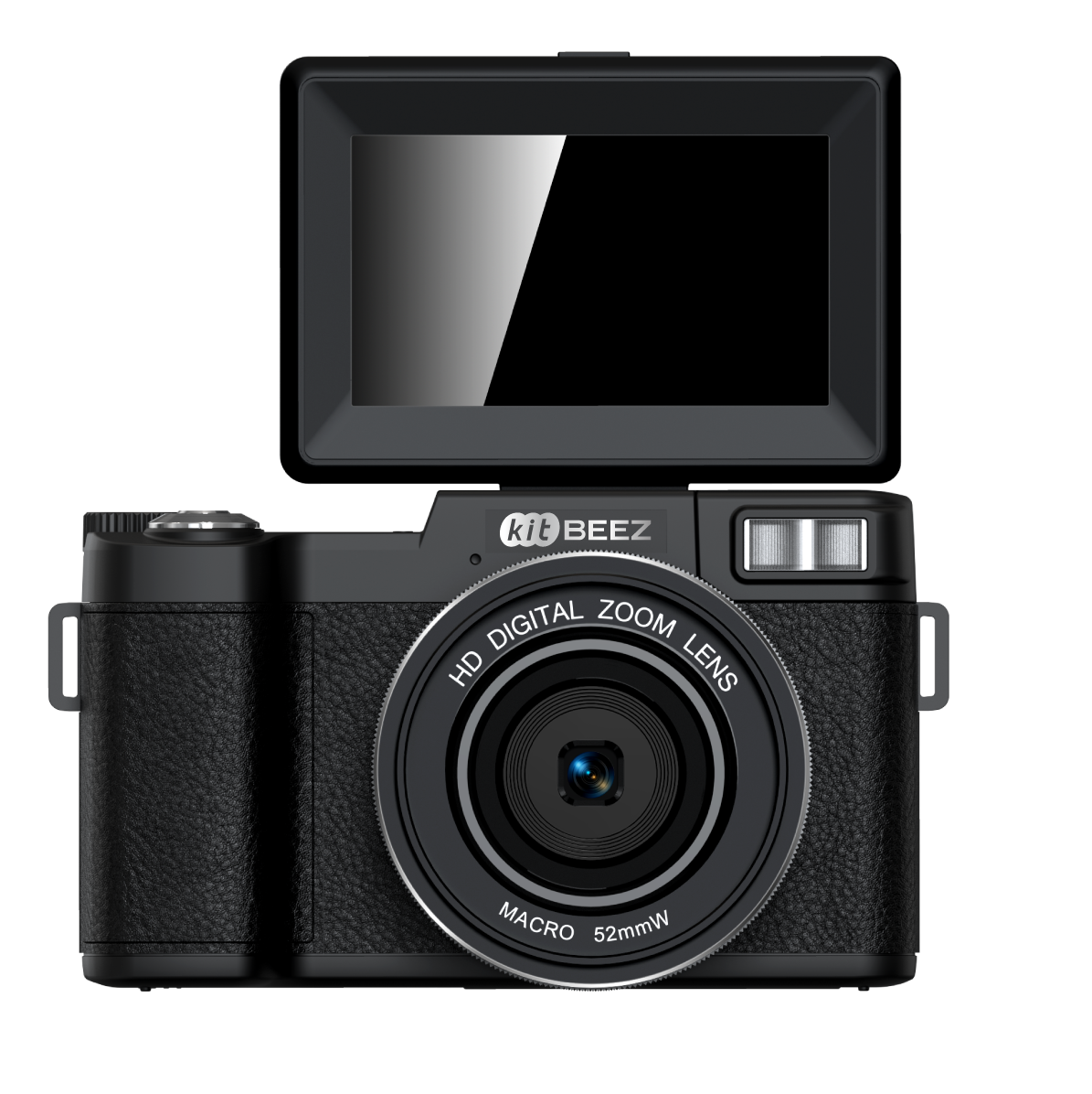 KiTBEEZ KP-4  75MP 180°Flip Screen Selfie 5K Camera