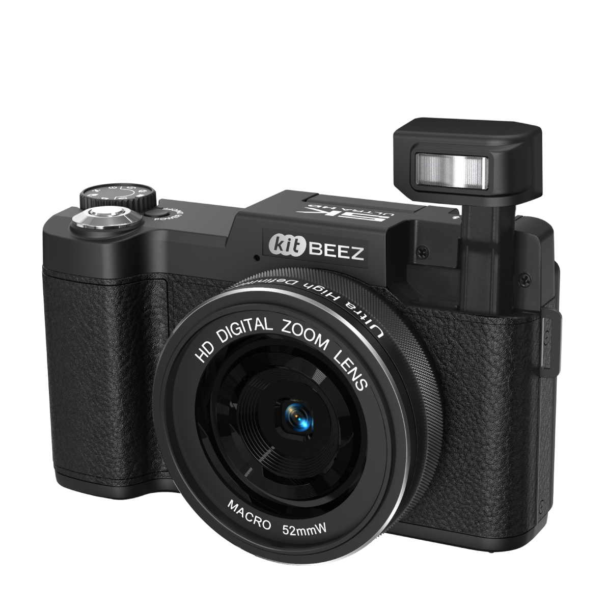 KiTBEEZ KP-4  75MP 180°Flip Screen Selfie 5K Camera