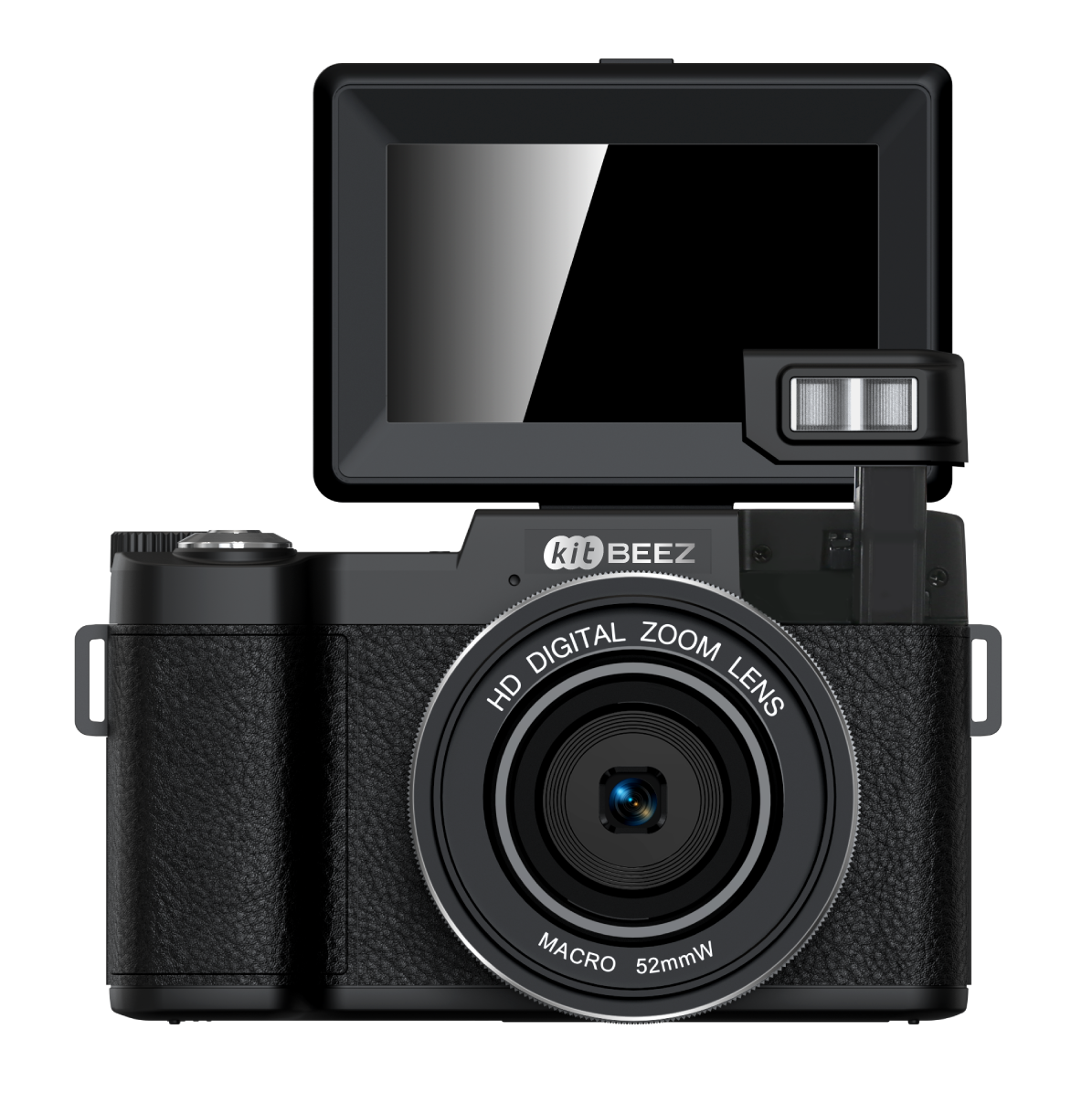 KiTBEEZ KP-4  75MP 180°Flip Screen Selfie 5K Camera