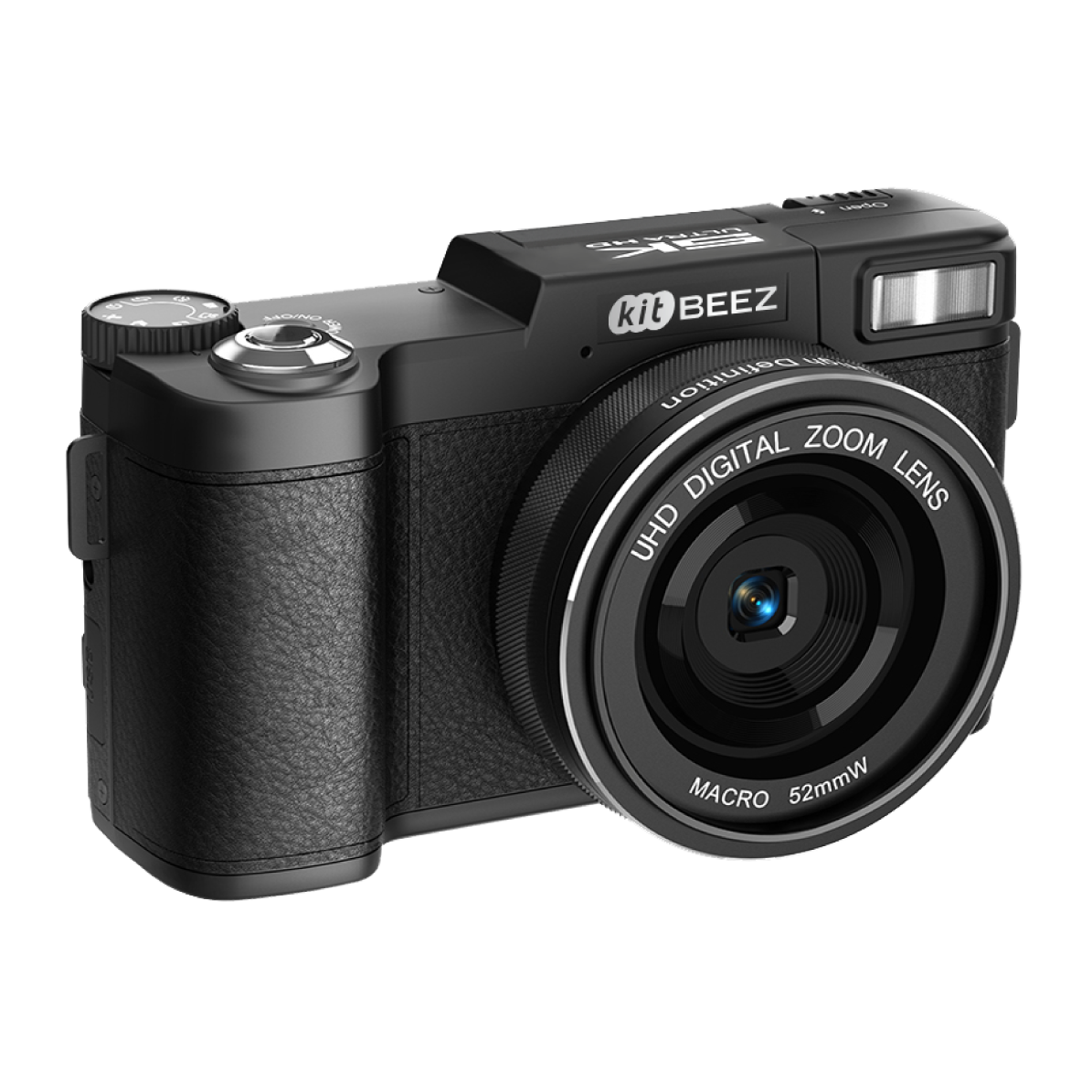 KiTBEEZ KP-4  75MP 180°Flip Screen Selfie 5K Camera